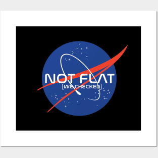 Nasa Not Flat We Checked Posters and Art